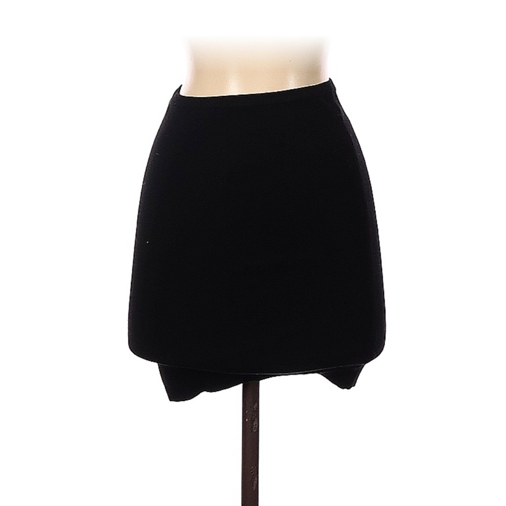Pixie Market Black Knit Mini Skirt, Small